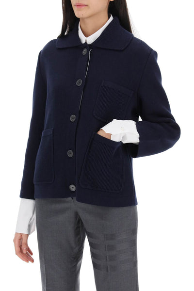 Thom browne cotton-cashmere knit jacket-3