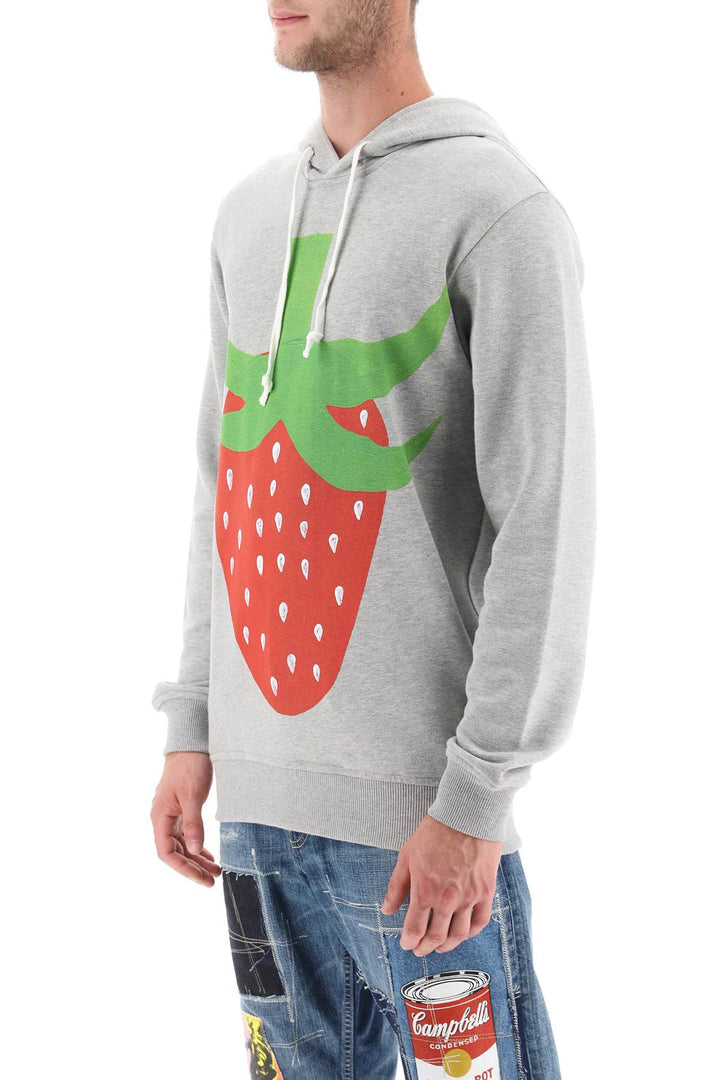 Comme des garcons shirt strawberry printed hoodie-3