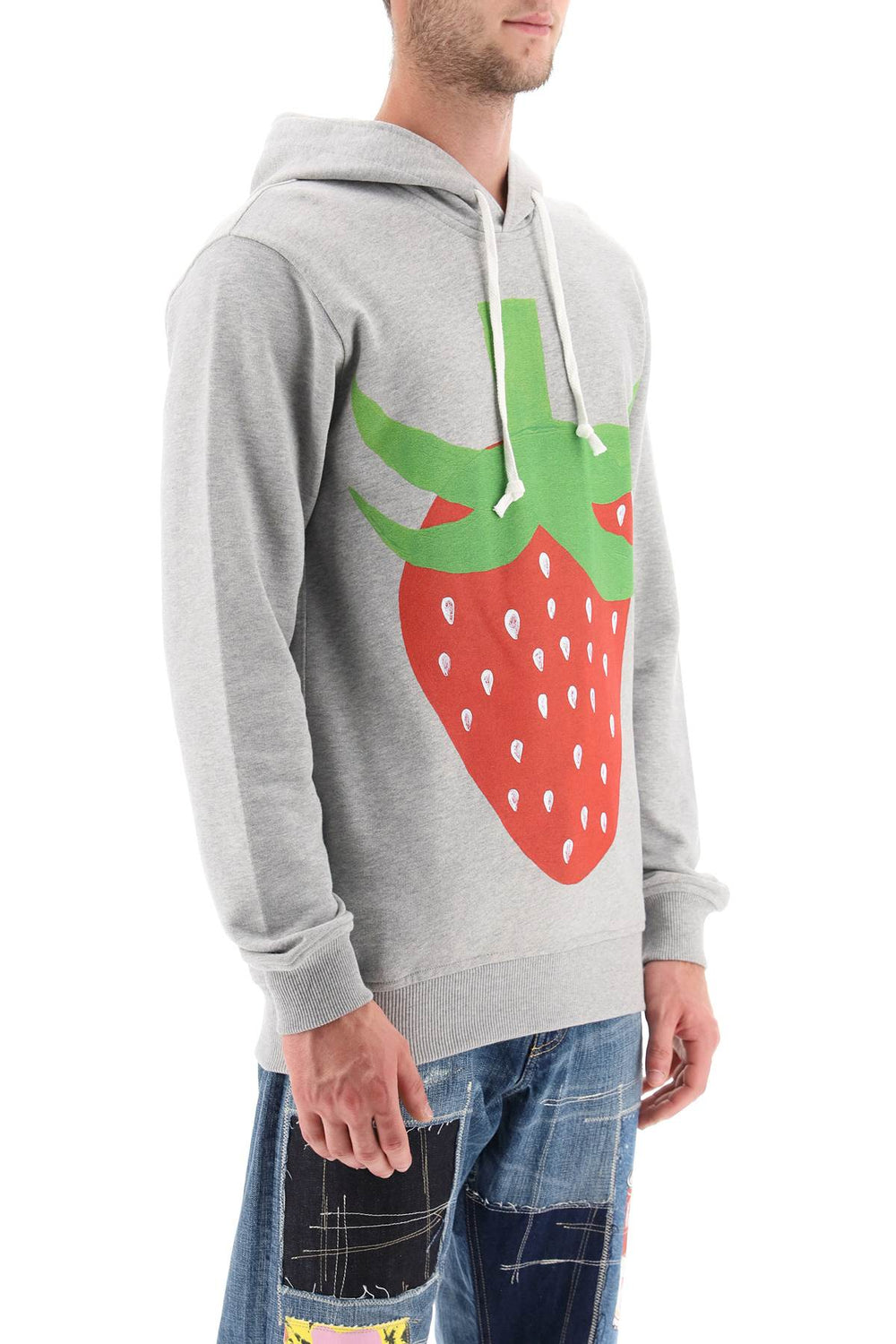 Comme des garcons shirt strawberry printed hoodie-1