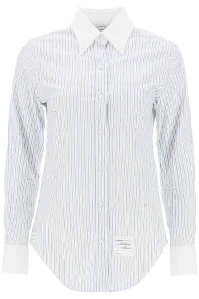 Thom browne striped oxford shirt-0
