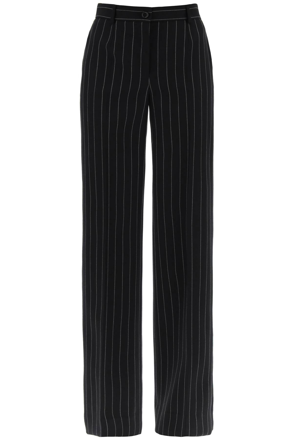 Dolce & gabbana striped flare leg pants-0