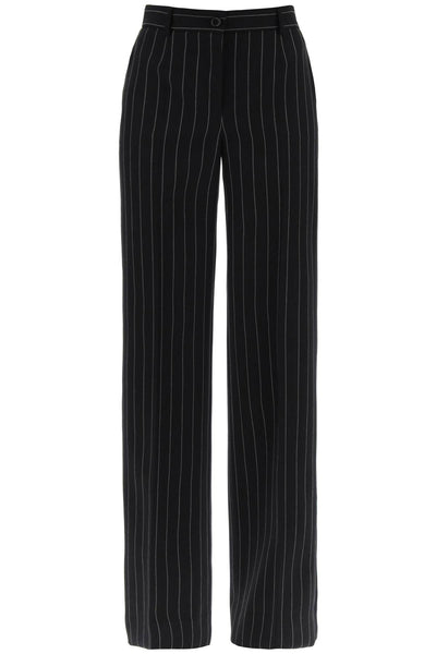 Dolce & gabbana striped flare leg pants-0