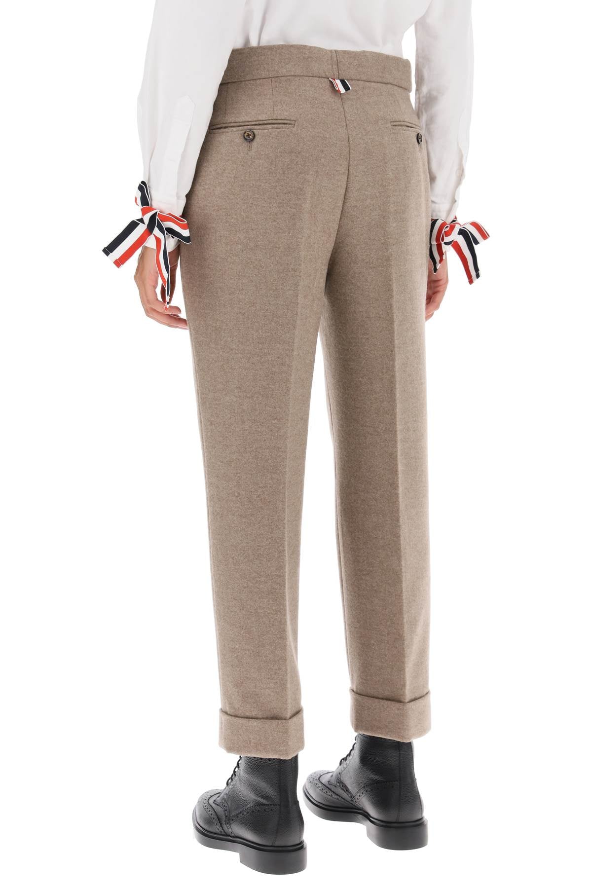 Thom browne cropped wool-flannel pants-2