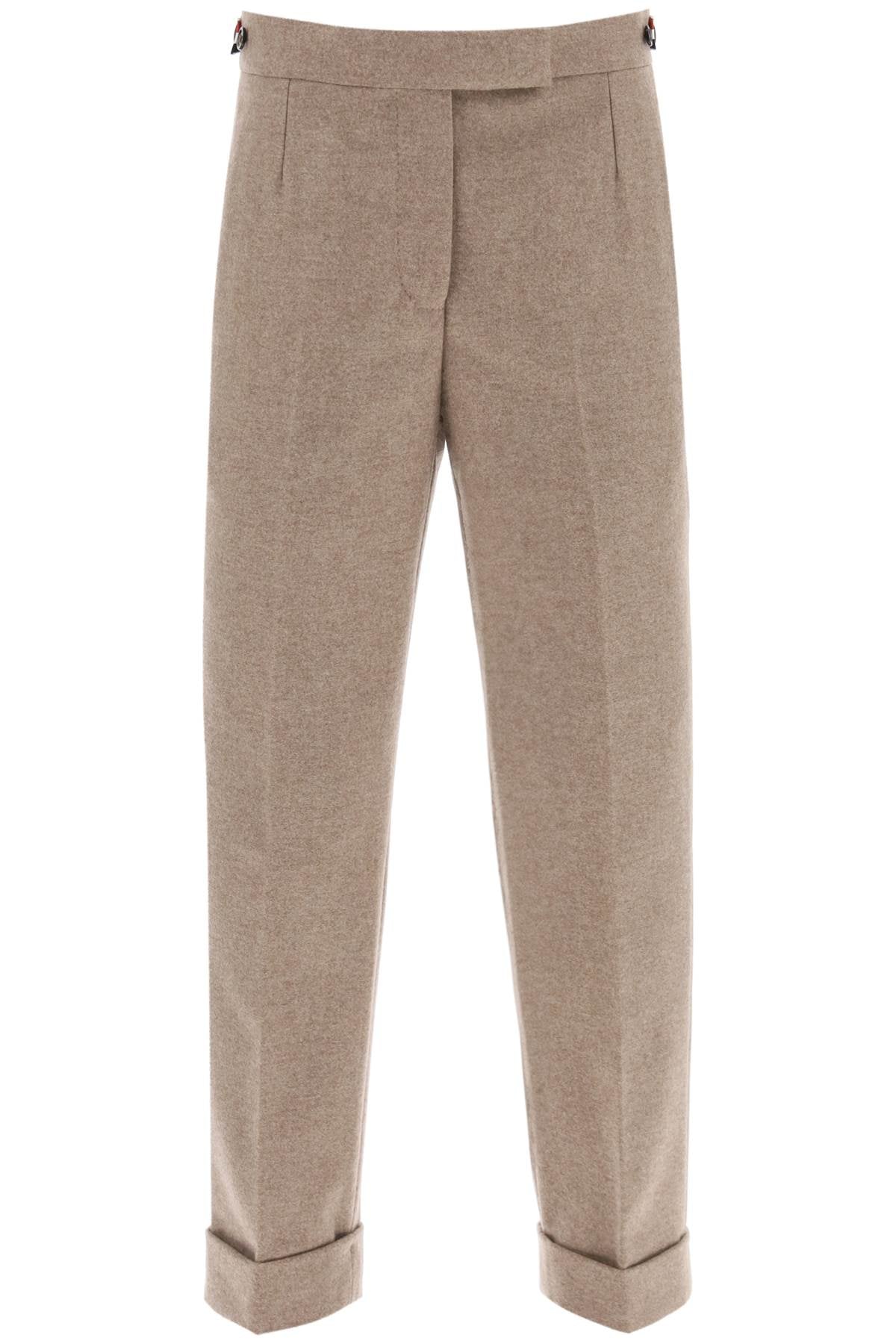 Thom browne cropped wool-flannel pants-0