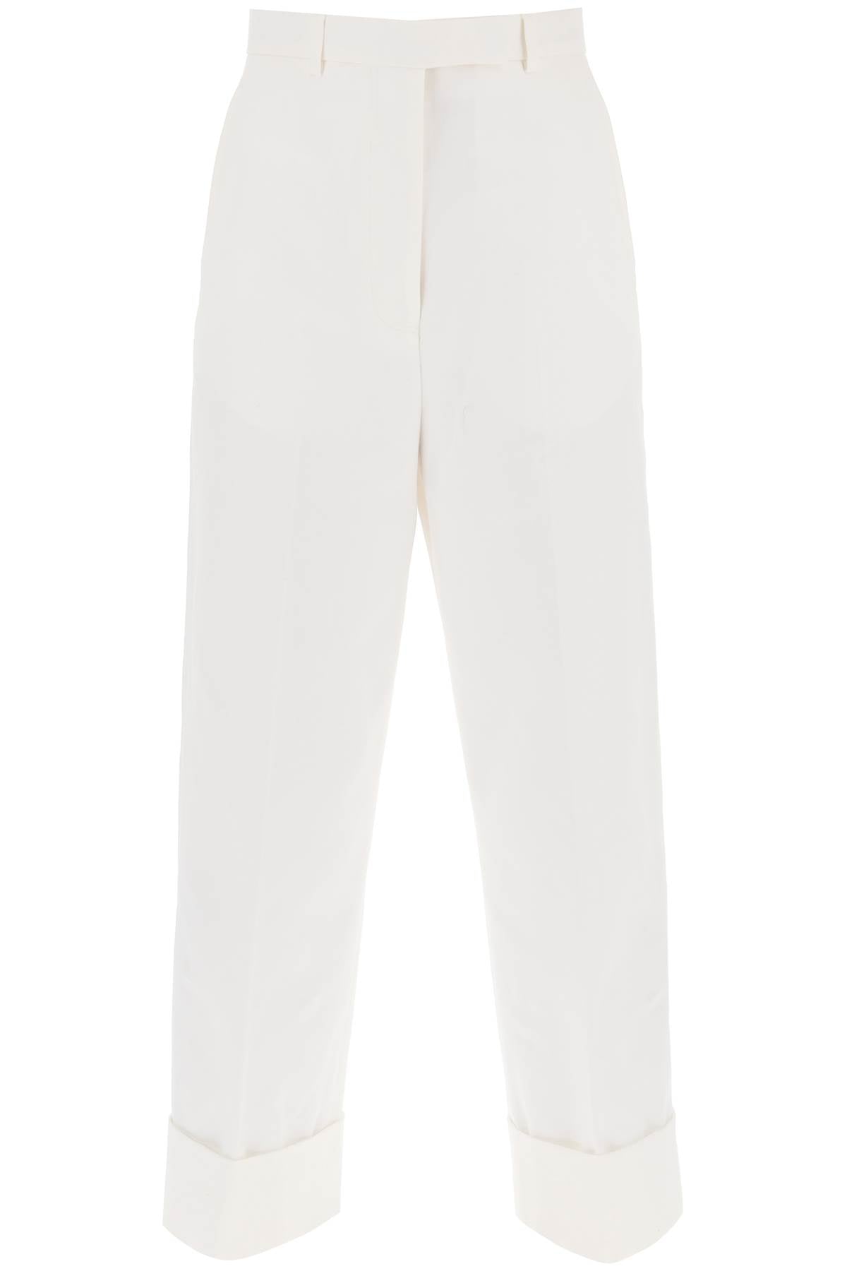 Thom browne cropped wide leg jeans-0