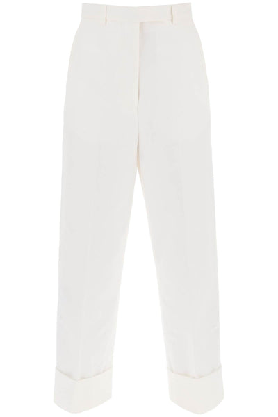 Thom browne cropped wide leg jeans-0