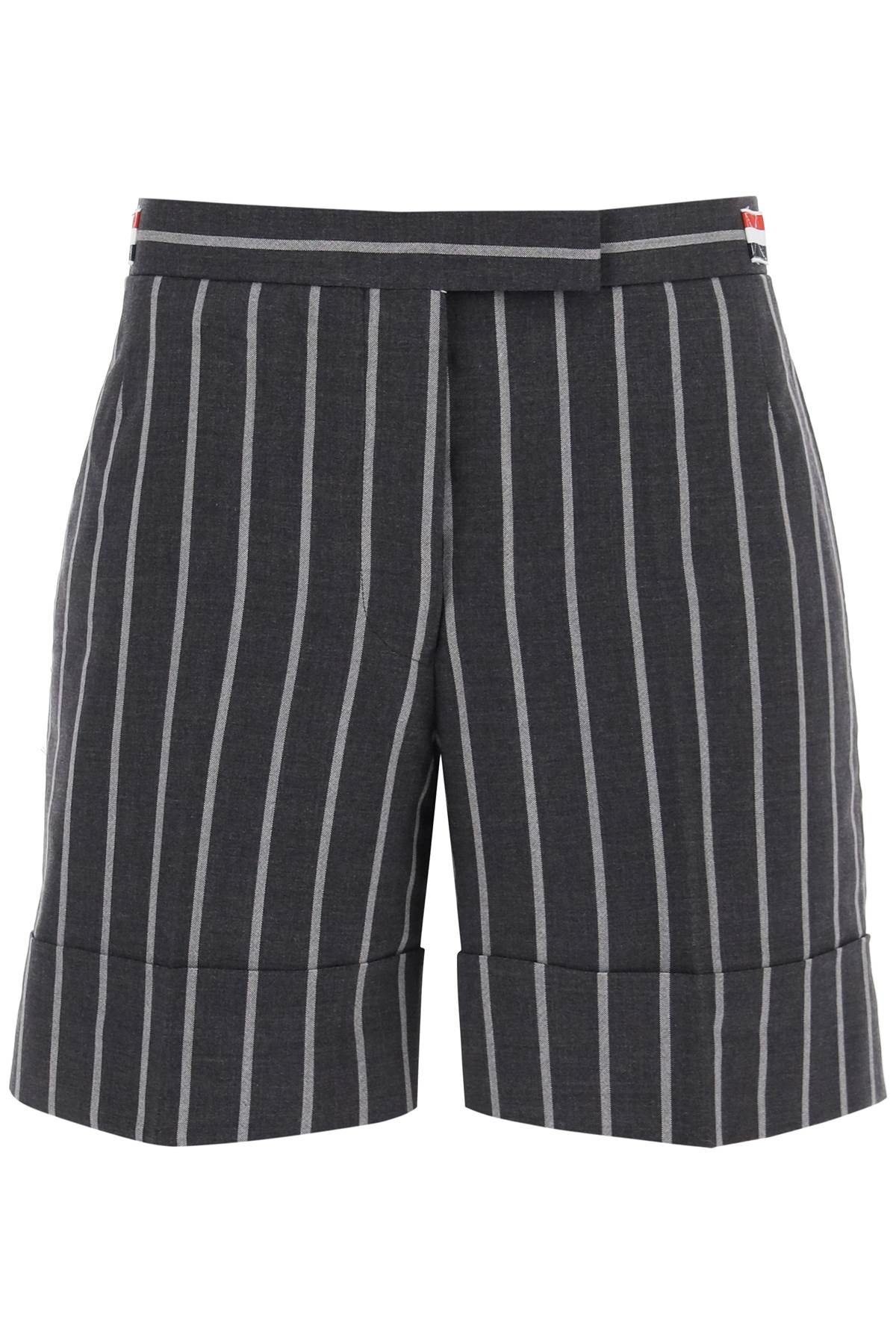 Thom browne striped tailoring shorts-0