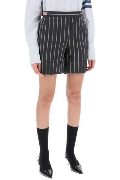 Thom browne striped tailoring shorts-1