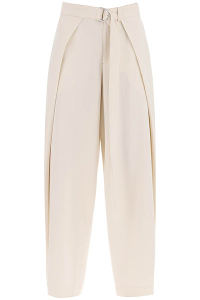 Ami paris wide fit pants with floating panels-0