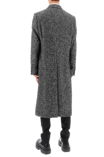 Dolce & gabbana re-edition coat in houndstooth wool-2