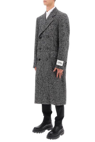 Dolce & gabbana re-edition coat in houndstooth wool-3