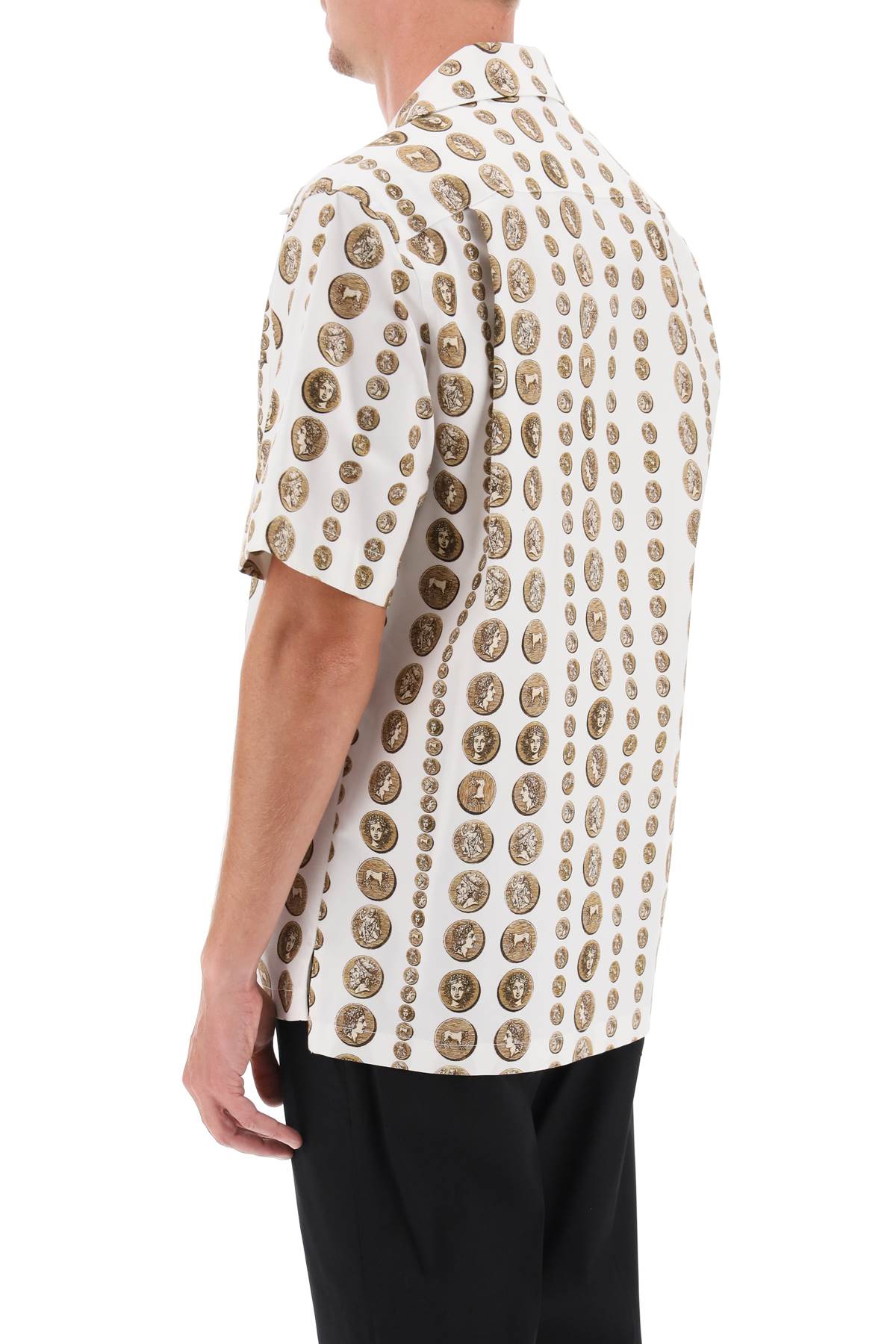 Dolce & gabbana coin print short sleeve shirt-2