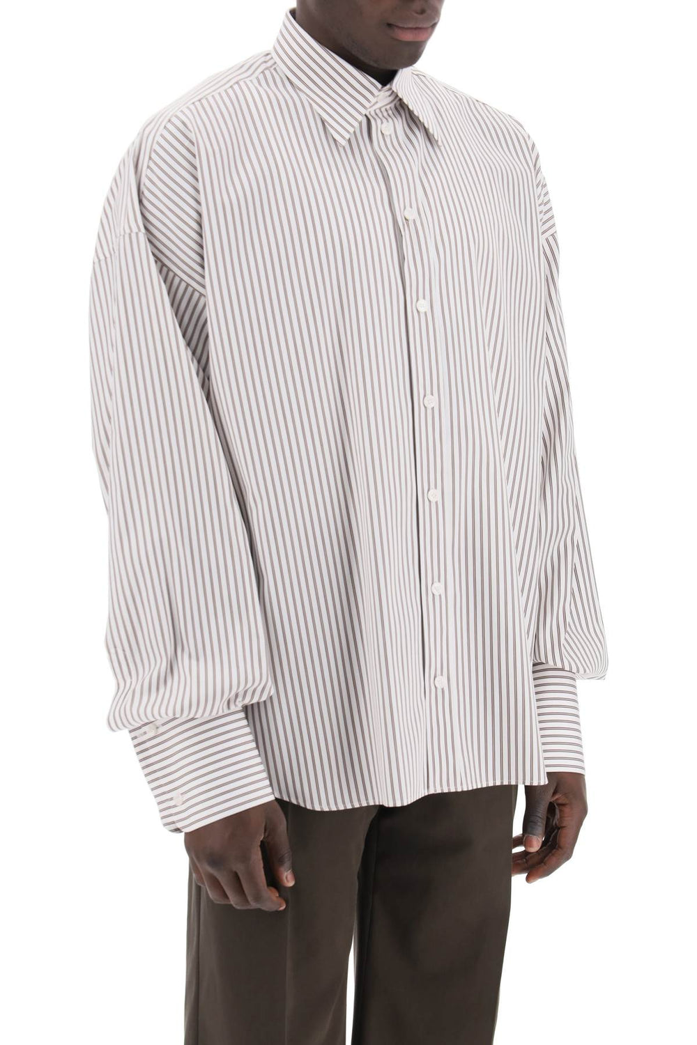 Dolce & gabbana "oversized striped poplin shirt-1