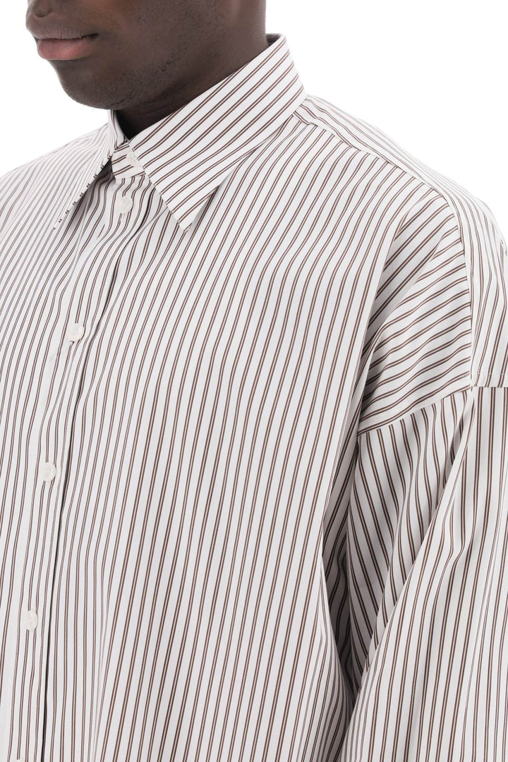 Dolce & gabbana "oversized striped poplin shirt-3