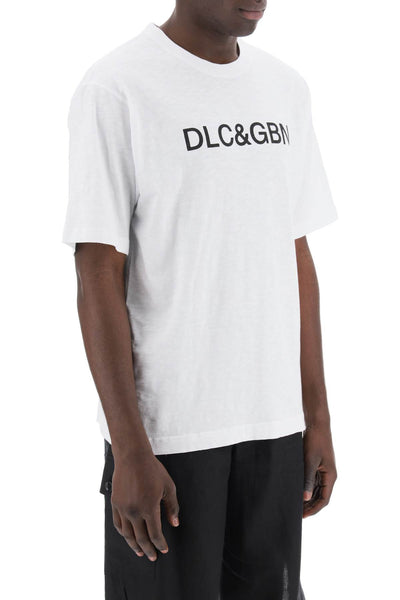 Dolce & gabbana crewneck t-shirt with logo-1