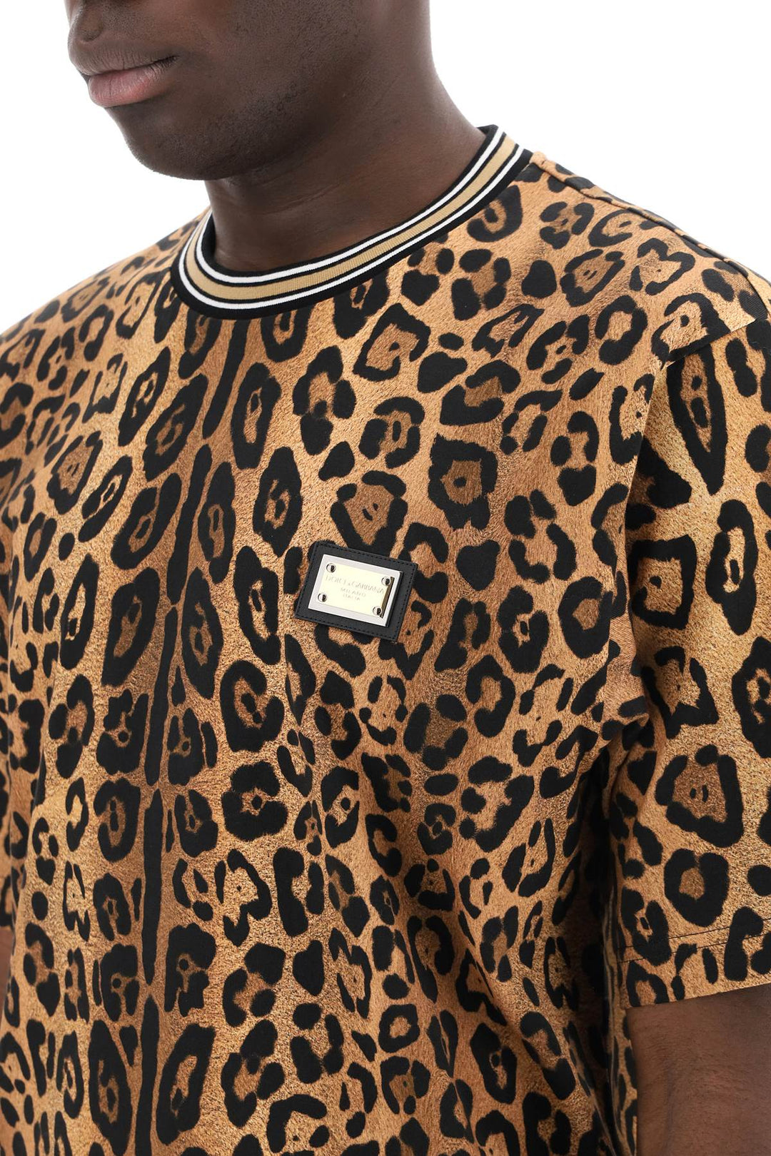 Dolce & gabbana leopard print t-shirt with-3