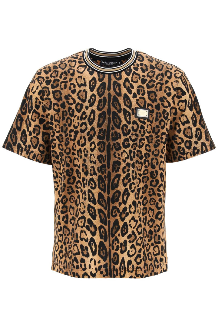 Dolce & gabbana leopard print t-shirt with-0