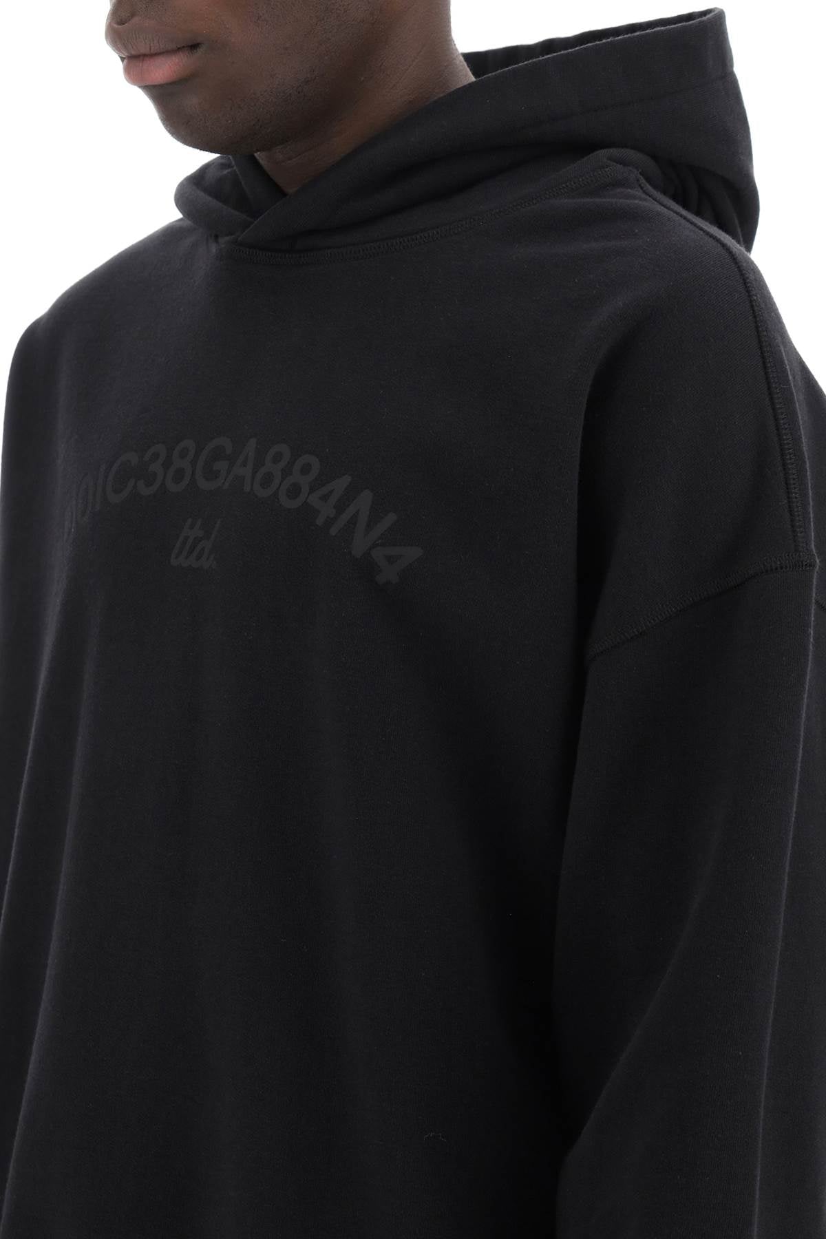 Dolce & gabbana hooded sweatshirt with logo print-3