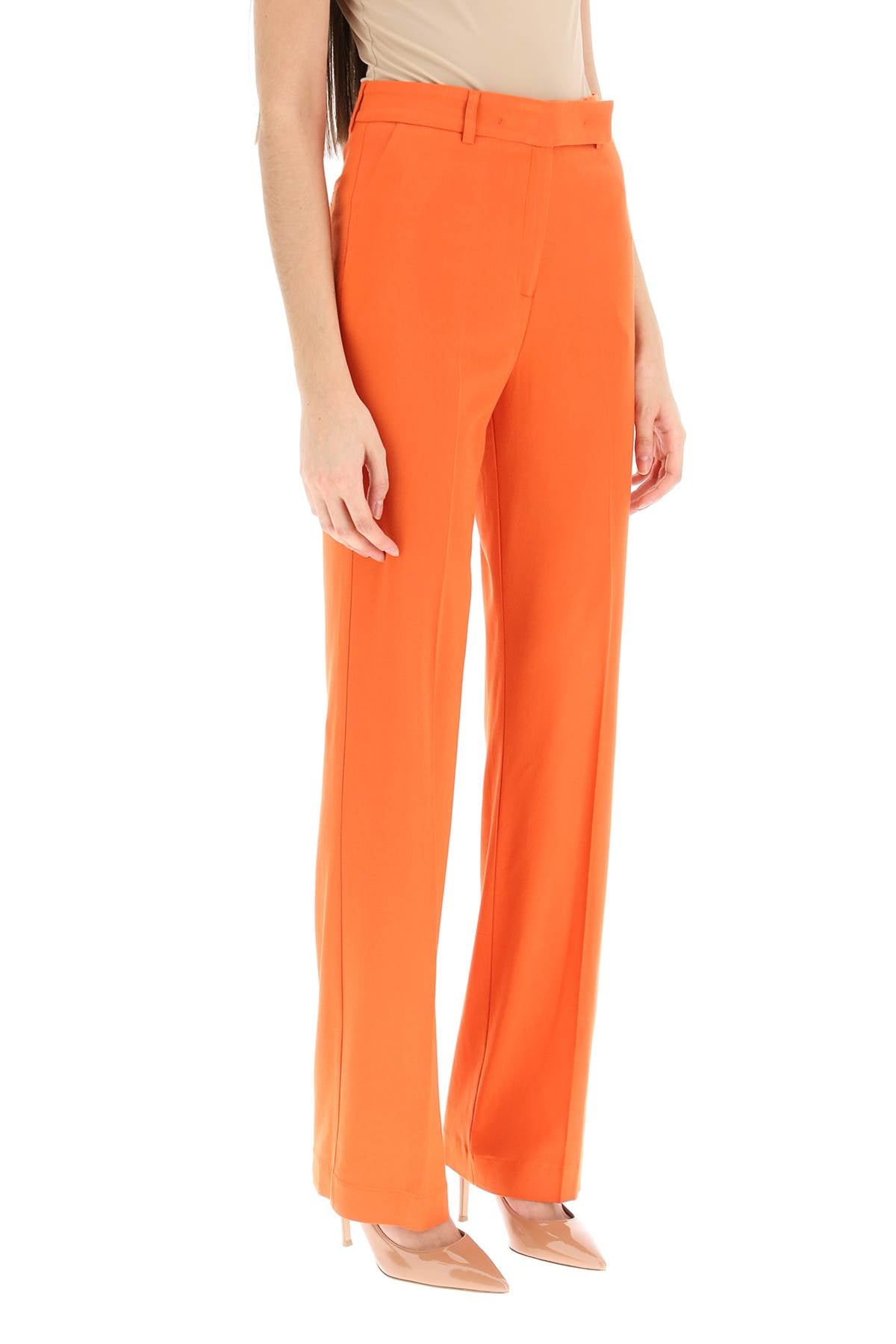 Hebe studio 'lover' canvas trousers-1