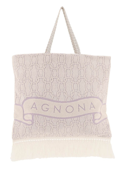 Agnona cotton tote bag-0