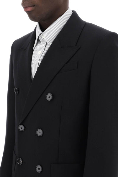 Ami paris double-breasted wool jacket for men-3