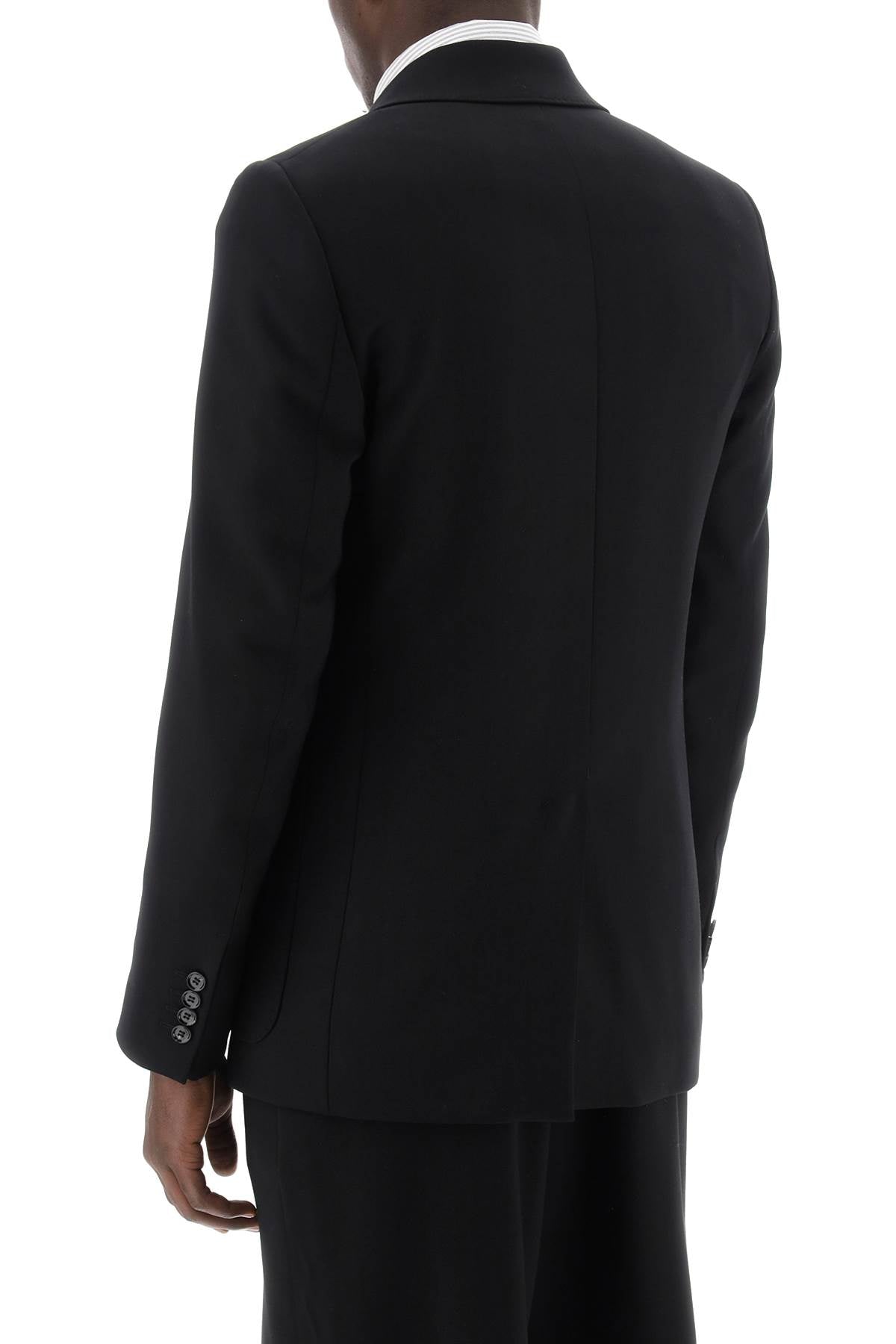 Ami paris double-breasted wool jacket for men-2