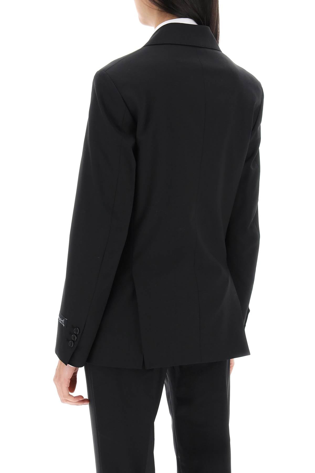 Homme girls slim fit double-breasted blazer-2