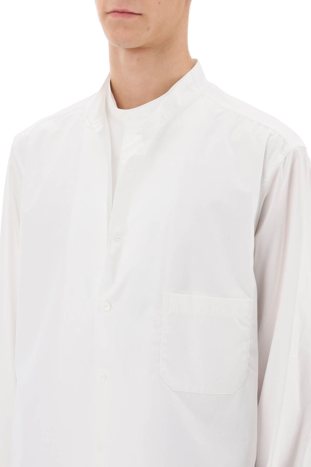 Yohji yamamoto layered longline shirt-3