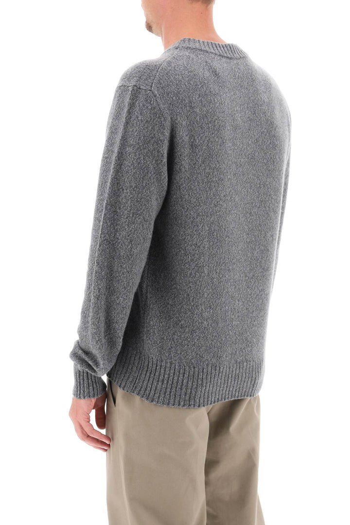 Ami paris cashmere and wool sweater-2