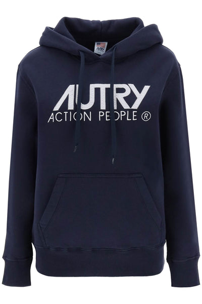 Autry 'icon' hoodie with logo embroidery-0