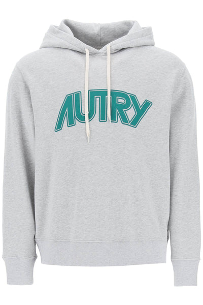 Autry hoodie with maxi logo print-0