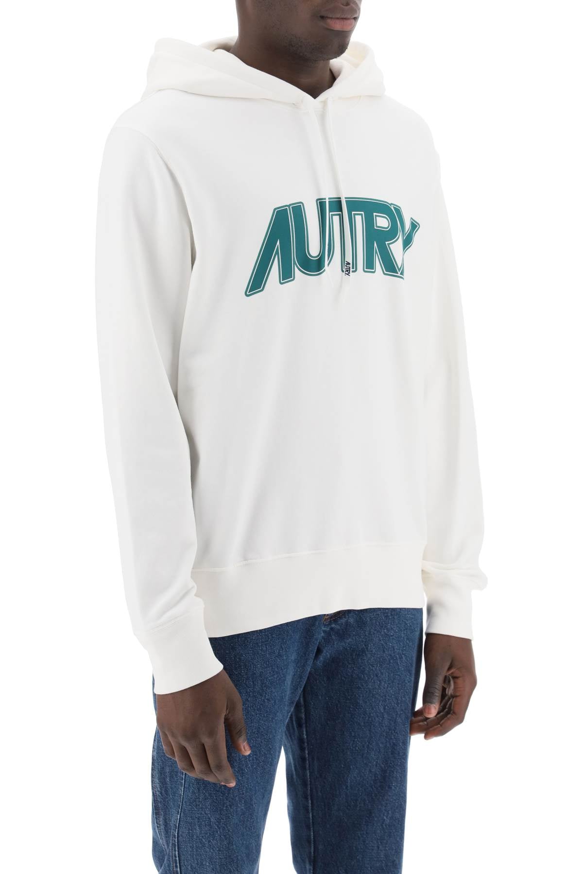 Autry hoodie with maxi logo print-1