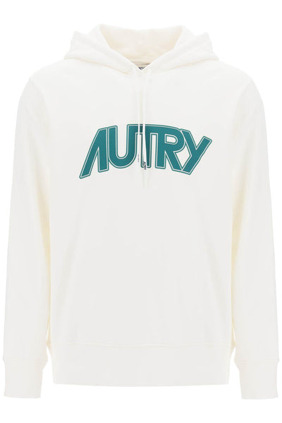 Autry hoodie with maxi logo print-0