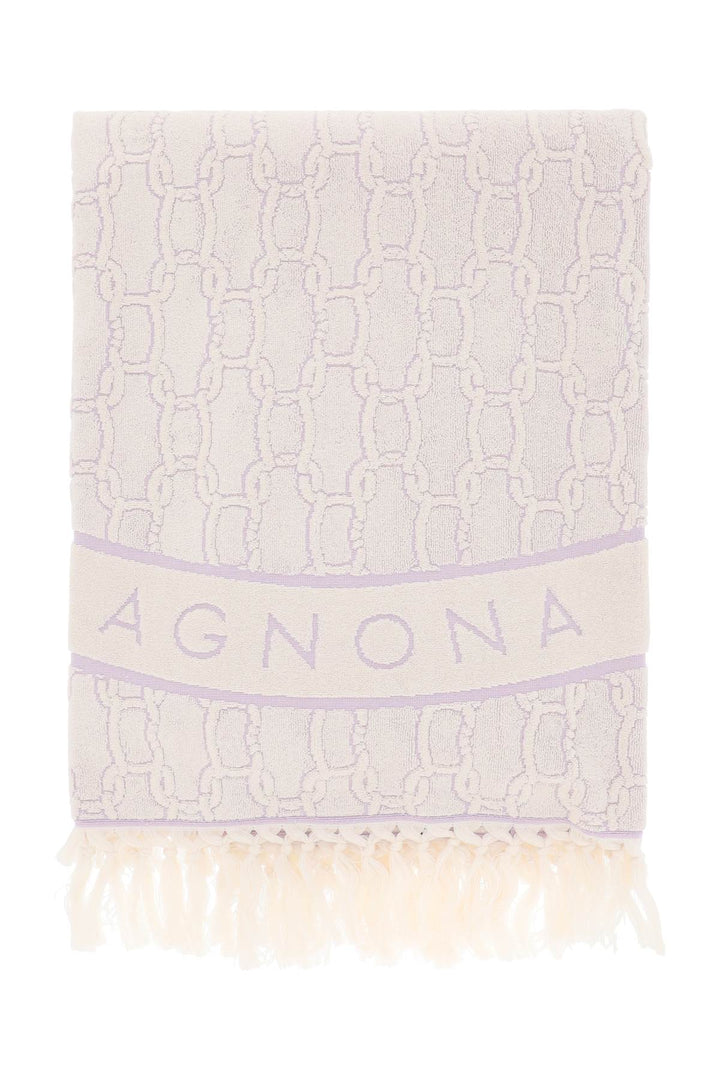 Agnona 'chain' beach towel-0