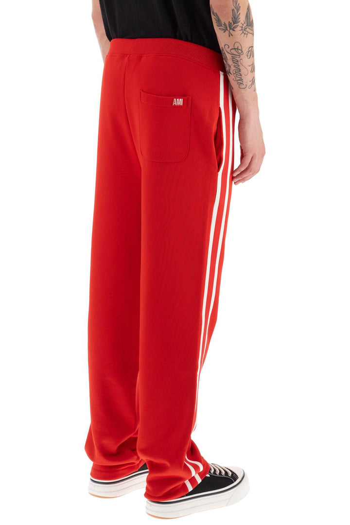 Ami paris track pants with side bands-2