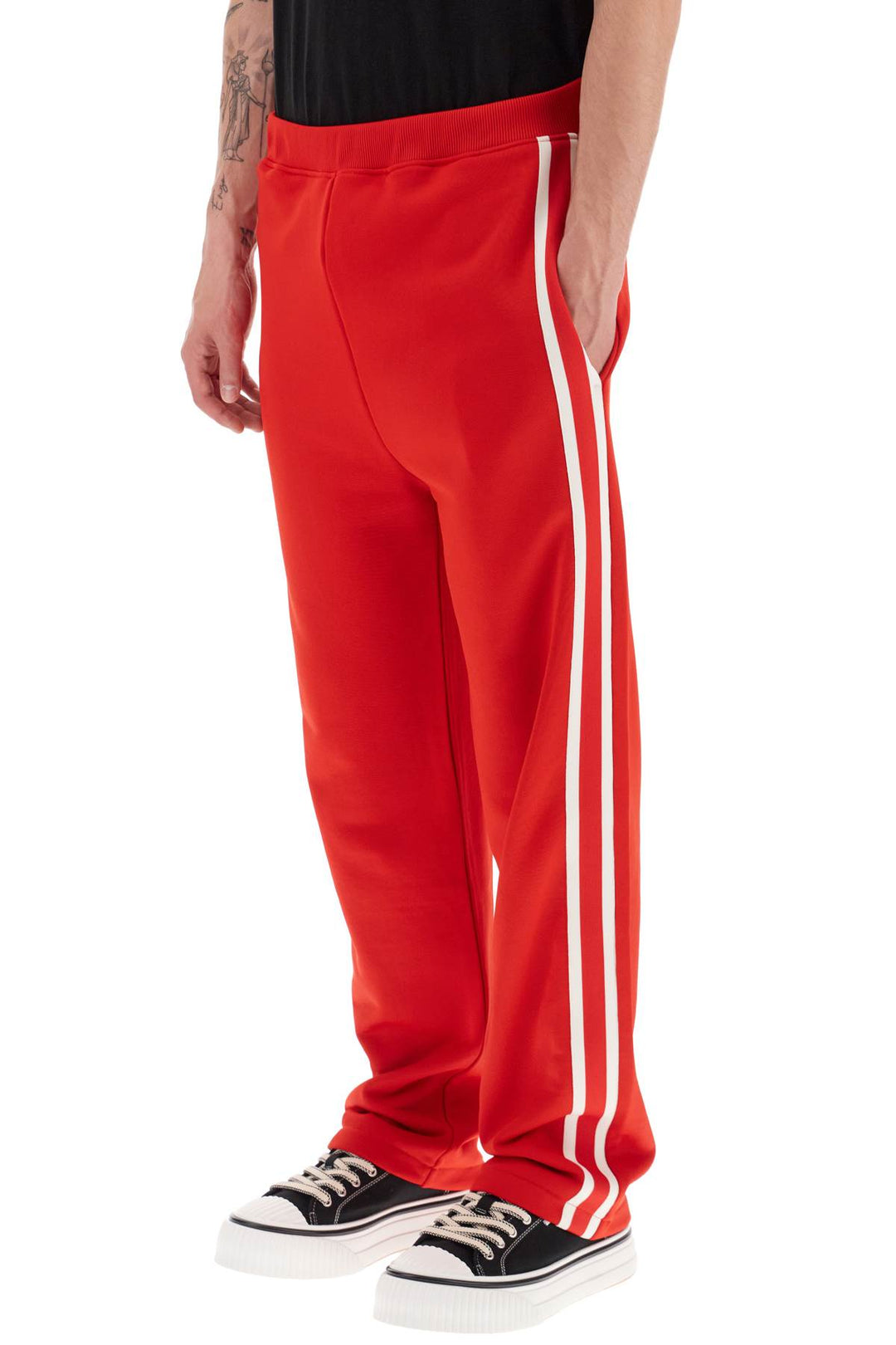 Ami paris track pants with side bands-3