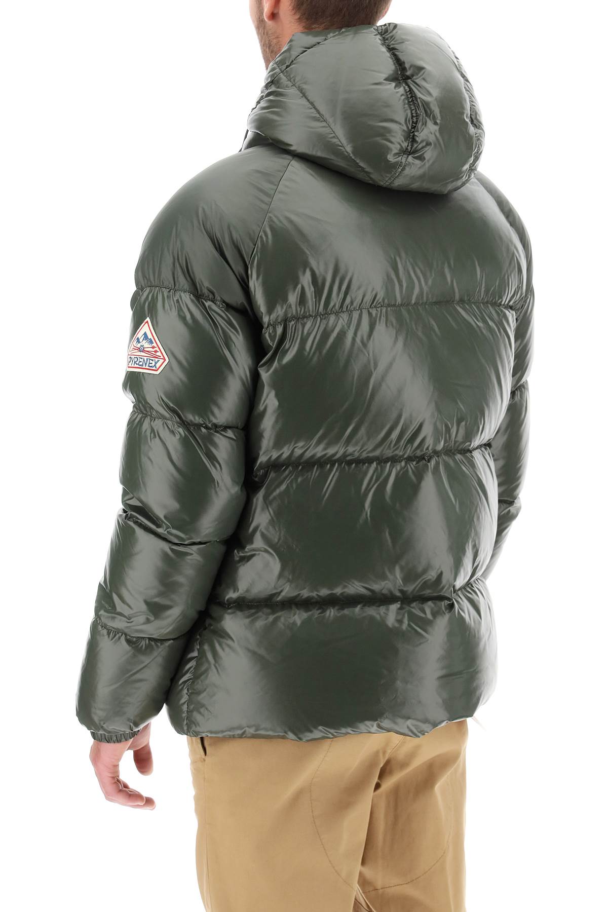 Pyrenex 'sten' short hooded down jacket-2