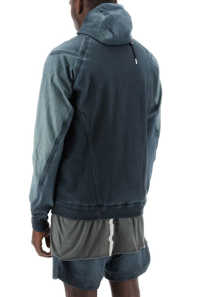 Boris bidjan saberi hybrid sweatshirt with zip and hood-2