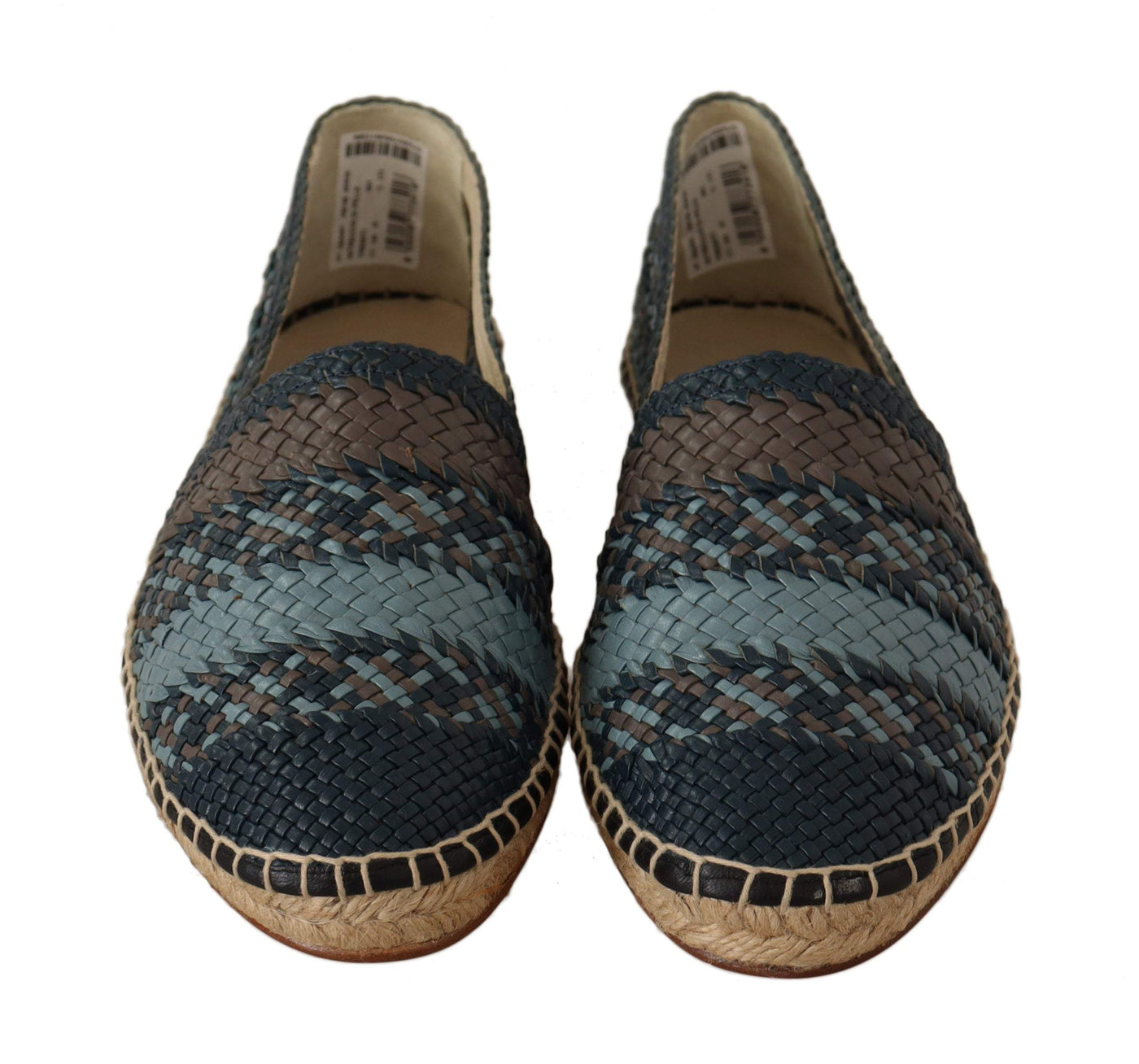 Dolce & Gabbana Blue Gray Slip On Buffalo Espadrille Shoes #men, Blue, Dolce & Gabbana, EU40/US7, feed-agegroup-adult, feed-color-Blue, feed-gender-male, Loafers - Men - Shoes at SEYMAYKA
