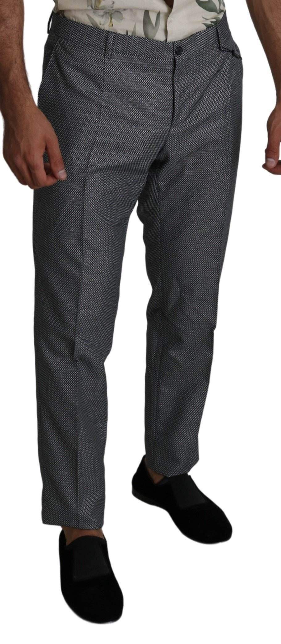 Dolce & Gabbana  Gray Formal Dress Trouser Slim Fit Pants #men, Brand_Dolce & Gabbana, Catch, Dolce & Gabbana, feed-agegroup-adult, feed-color-gray, feed-gender-male, feed-size-IT54 | XL, Gender_Men, Gray, IT54 | XL, Jeans & Pants - Men - Clothing, Kogan, Men - New Arrivals at SEYMAYKA
