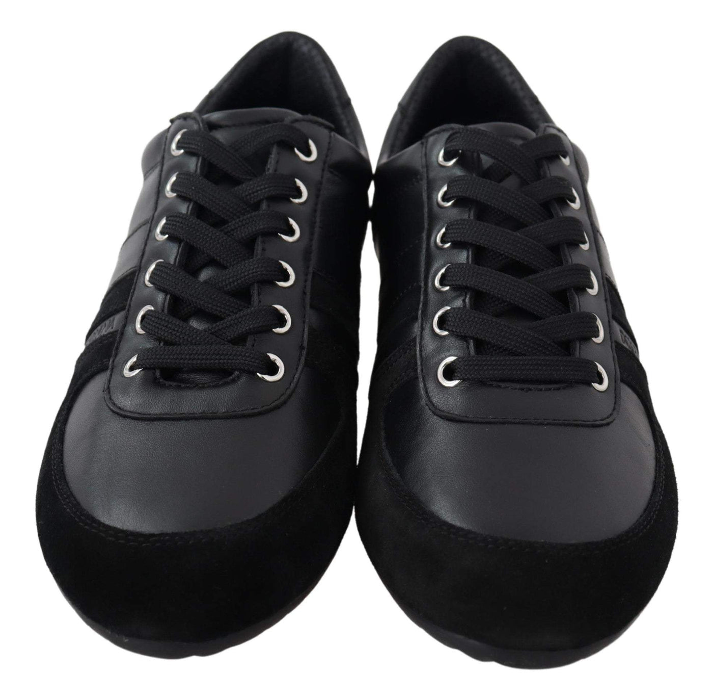 Dolce & Gabbana Black Logo Leather Casual Sneakers Shoes #men, Black, Dolce & Gabbana, EU39/US6, EU40/US7, EU43/US10, EU44.5/US11.5, EU44/US11, EU45/US12, EU46 /US13, feed-agegroup-adult, feed-color-Black, feed-gender-male, Shoes - New Arrivals, Sneakers - Men - Shoes at SEYMAYKA