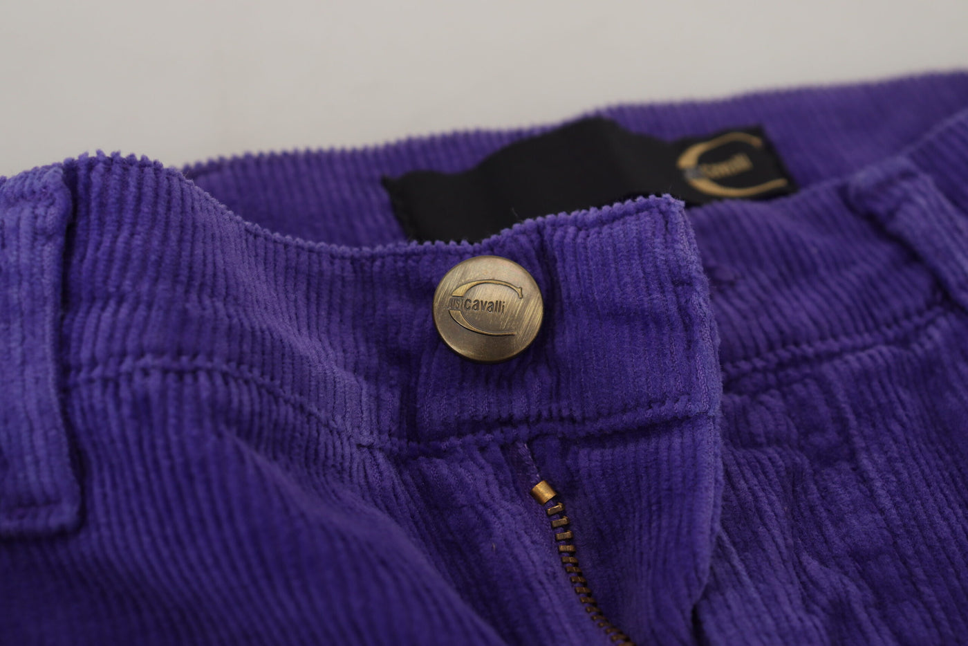 Purple Cotton Corduroy Women Pants