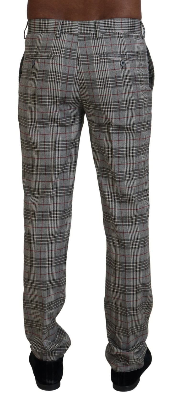BENCIVENGA Gray Checkered Skinny  Pants
