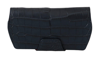 Dolce & Gabbana  Blue Crocodile Eyewear Sunglasses Case Cover Pouch #men, Blue, Brand_Dolce & Gabbana, Catch, Dolce & Gabbana, feed-agegroup-adult, feed-color-blue, feed-gender-male, feed-size-OS, Gender_Men, Handbags - New Arrivals, Kogan, Leather Accessories - Men - Bags at SEYMAYKA