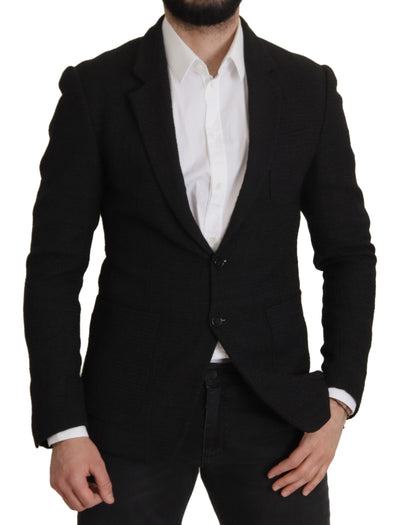 Dolce & Gabbana Black Single Breasted Coat  Blazer