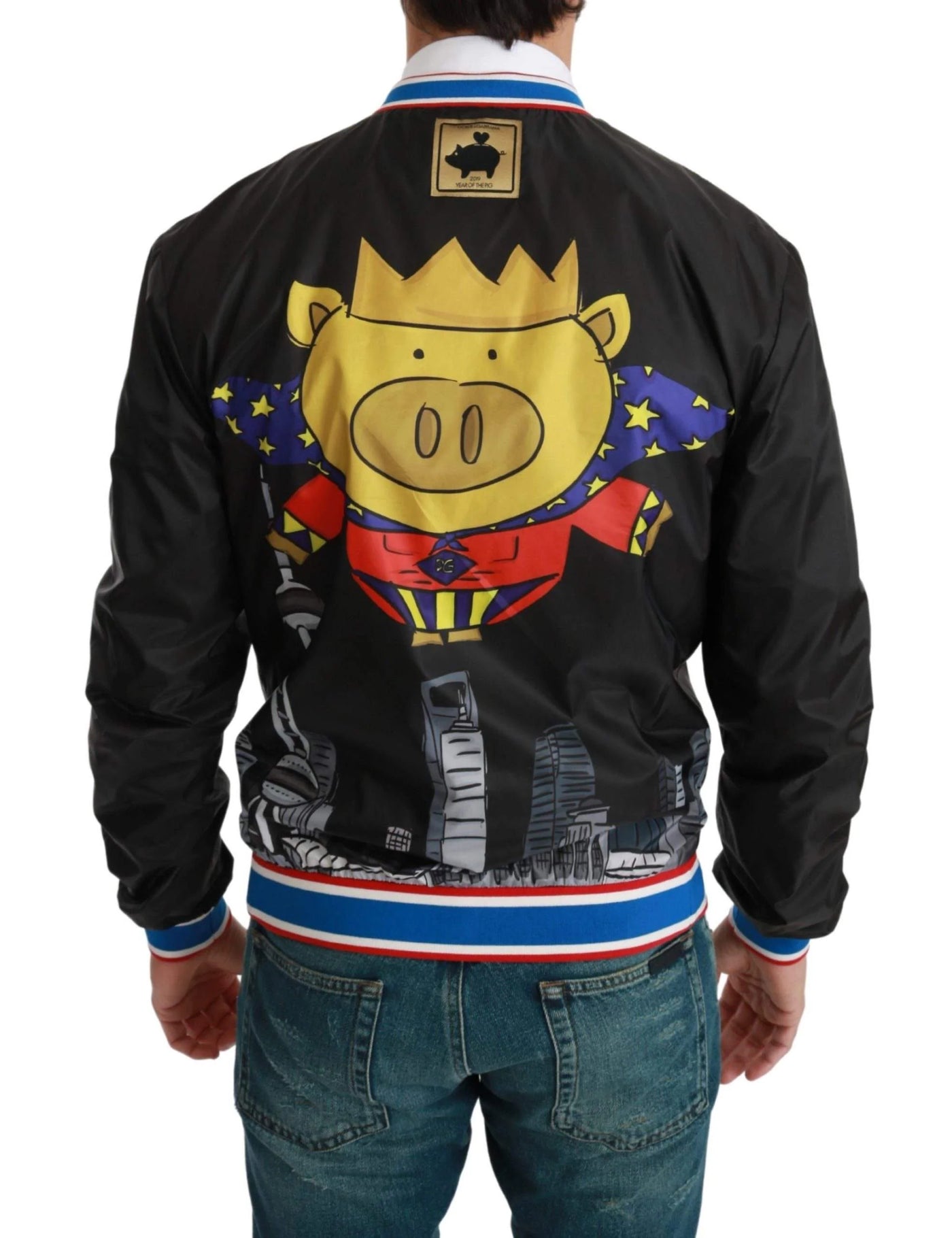 Dolce & Gabbana Black YEAR OF THE PIG Bomber Jacket #men, Black, Brand_Dolce & Gabbana, Catch, Dolce & Gabbana, feed-agegroup-adult, feed-color-black, feed-gender-male, feed-size-IT44 | XS, feed-size-IT46 | S, feed-size-IT48 | M, feed-size-IT50 | L, Gender_Men, IT44 | XS, IT46 | S, IT48 | M, IT50 | L, IT52 | L, IT54 | XL, Jackets - Men - Clothing, Kogan, Men - New Arrivals at SEYMAYKA