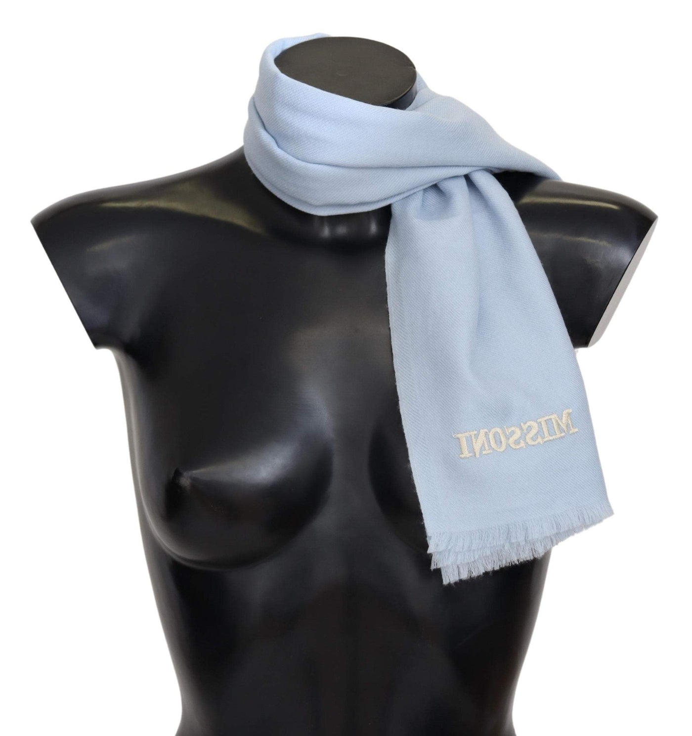 Missoni Light Blue Cashmere Unisex Neck Warmer Scarf #men, Blue, feed-agegroup-adult, feed-color-Blue, feed-gender-male, Missoni, Scarves - Men - Accessories at SEYMAYKA
