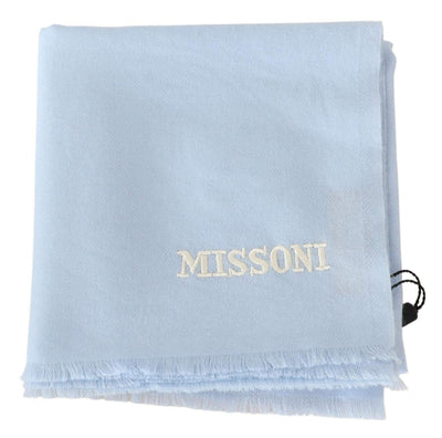 Missoni Light Blue Cashmere Unisex Neck Warmer Scarf #men, Blue, feed-agegroup-adult, feed-color-Blue, feed-gender-male, Missoni, Scarves - Men - Accessories at SEYMAYKA