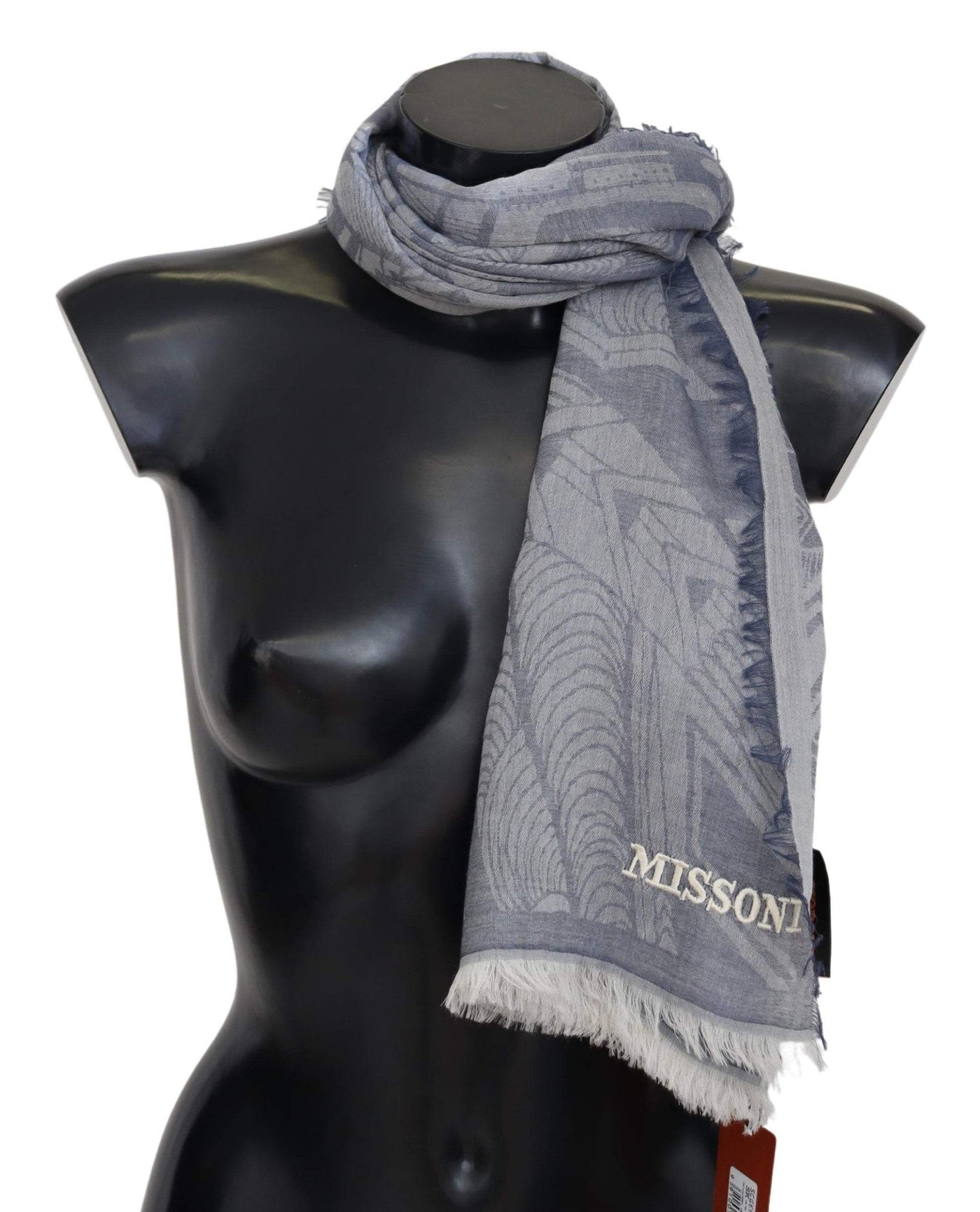 Missoni Gray Cashmere Unisex Neck Warmer Scarf #men, feed-agegroup-adult, feed-color-Gray, feed-gender-male, Gray, Missoni, Scarves - Men - Accessories at SEYMAYKA