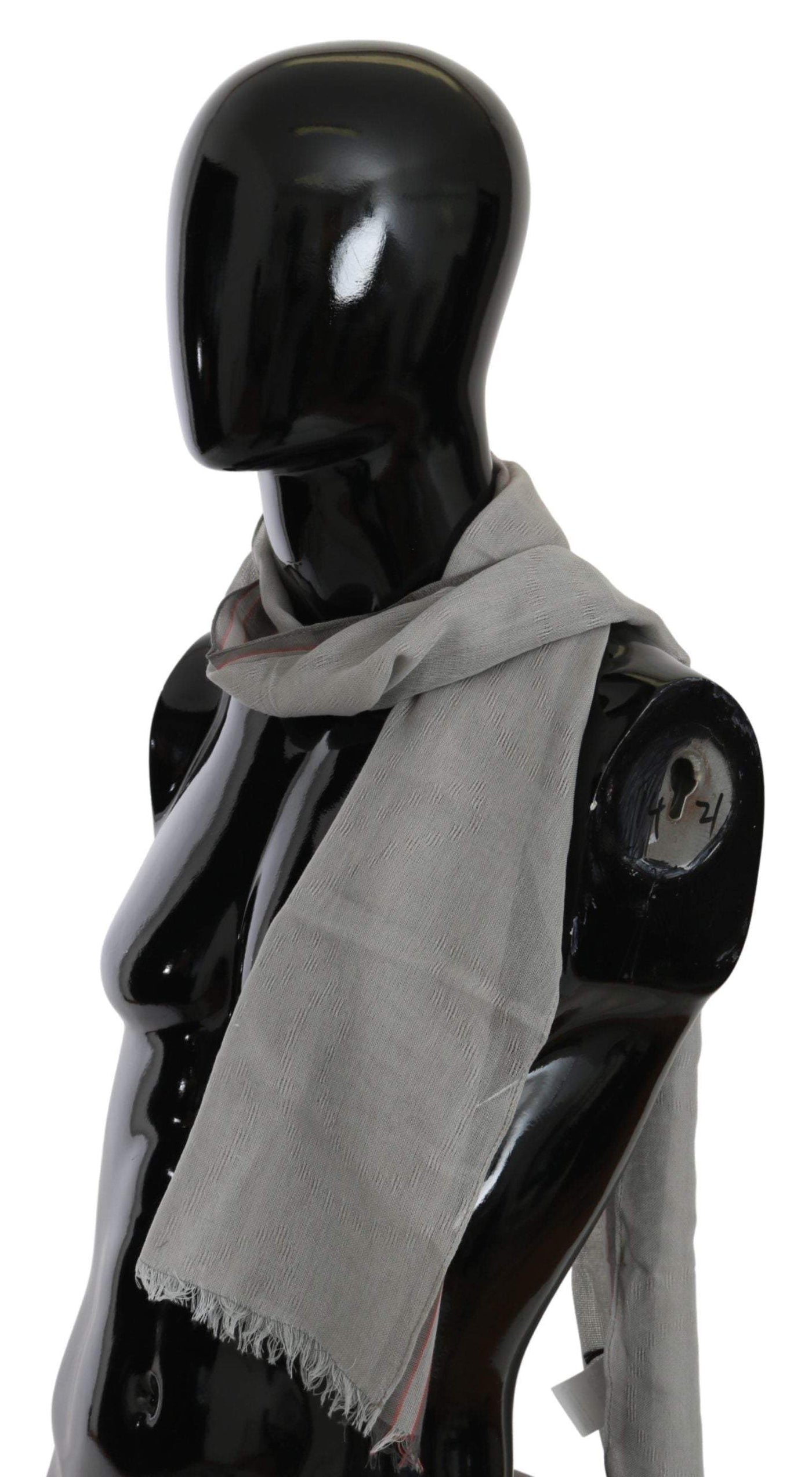 COSTUME NATIONAL C’N’C   Fringe Neck Wrap Cotton Scarf #men, Accessories - New Arrivals, Catch, Costume National, feed-agegroup-adult, feed-color-gray, feed-gender-male, feed-size-OS, Gender_Men, Gray, Kogan, Scarves - Men - Accessories at SEYMAYKA